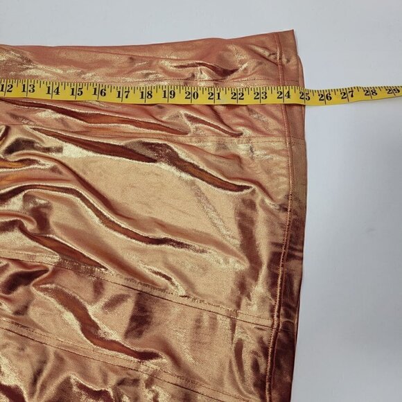 NWT Urban Outfitters Kristy Disco Bronze Metallic Strapless Mini Dress Size XL - Picture 15 of 16